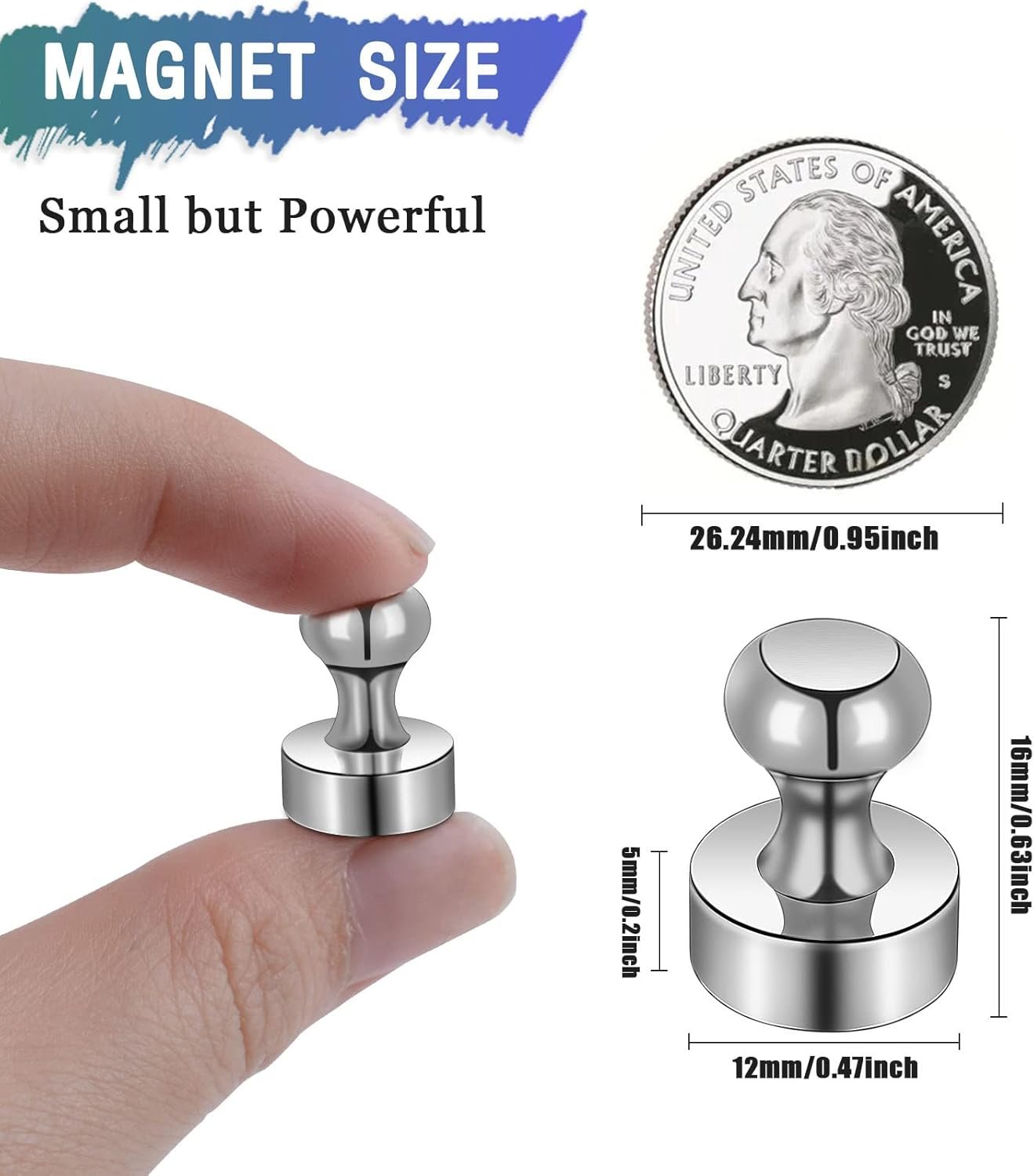wholesale 50 pack fridge magnets, small strong refrigerator neodymium magnets for whiteboard, office, classroom, kitchen, adults, home factory & supplier oem