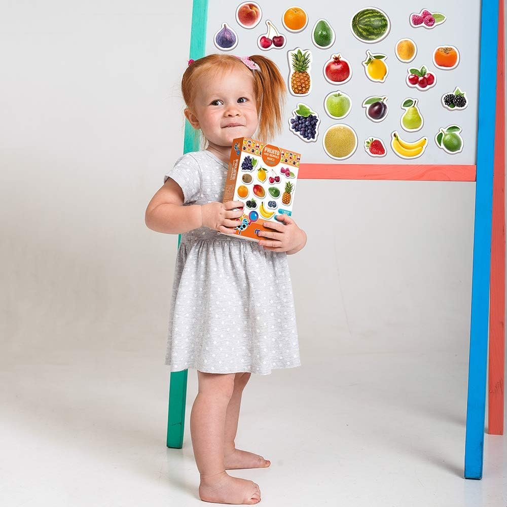 wholesale photo fruits&berries - magnets for kitchen -real large fridge magnets for toddlers- magnetic educational toys baby 3 year old baby - learning magnets for kids- kid magnets - development toys factory & supplier oem