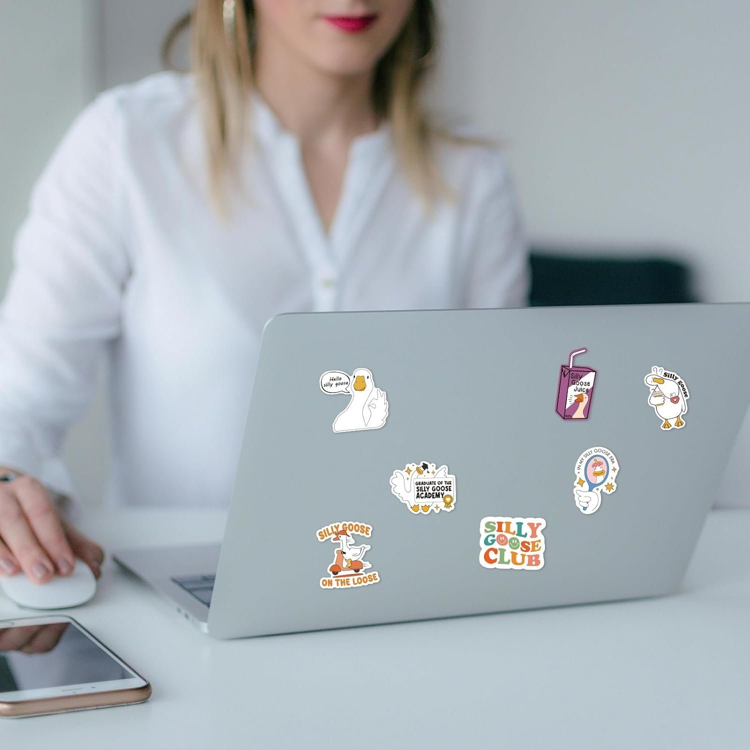 wholesale 8 pcs funny goose magnets, cute cartoon animal meme magnet for home kitchen office, silly goose magnets for refrigerators, toolboxes, lockers, refrigerator magnet factory & supplier oem