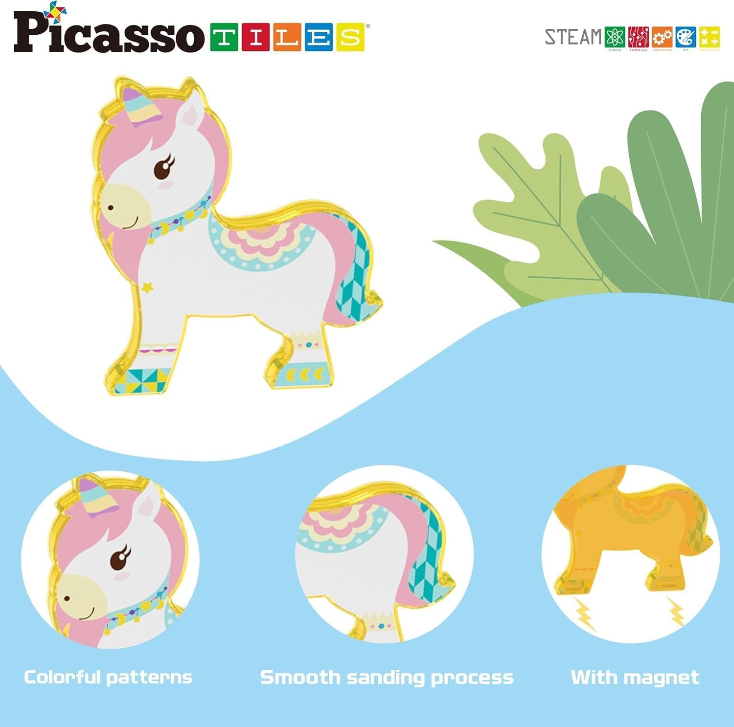 wholesale picassotiles magnet tile building blocks 8 magnetic farm animal action figures characters construction tiles compatible pretend play preschool toy stem education learning girls boys ages 3+ pta27 factory & supplier oem