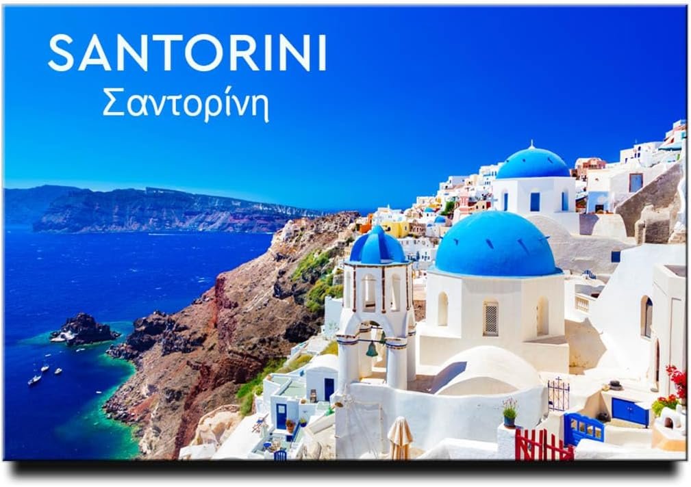 wholesale santorini island fridge magnet greece travel souvenir oia town factory & supplier oem