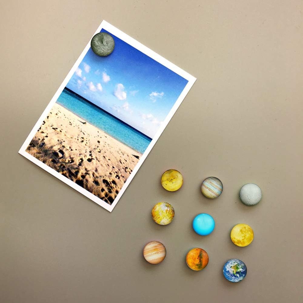 wholesale planetary refrigerator magnets - 12 pack fridge magnets, 1.35 inches diameter, best housewarming home decorations gift. factory & supplier oem