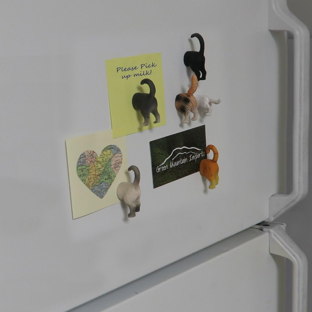 wholesale evelots cat butt magnets for refrigerator -6 pack- funny novelty magnet for hanging notes, photo, key in kitchen, office, locker factory & supplier oem