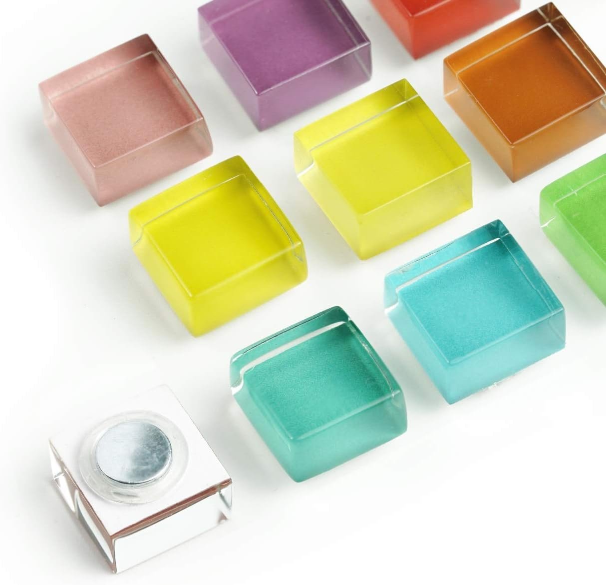 wholesale mymazn 48 pack glass refrigerator magnets for fridge cute magnets color decorative magnets for office locker magnets for whiteboard factory & supplier oem