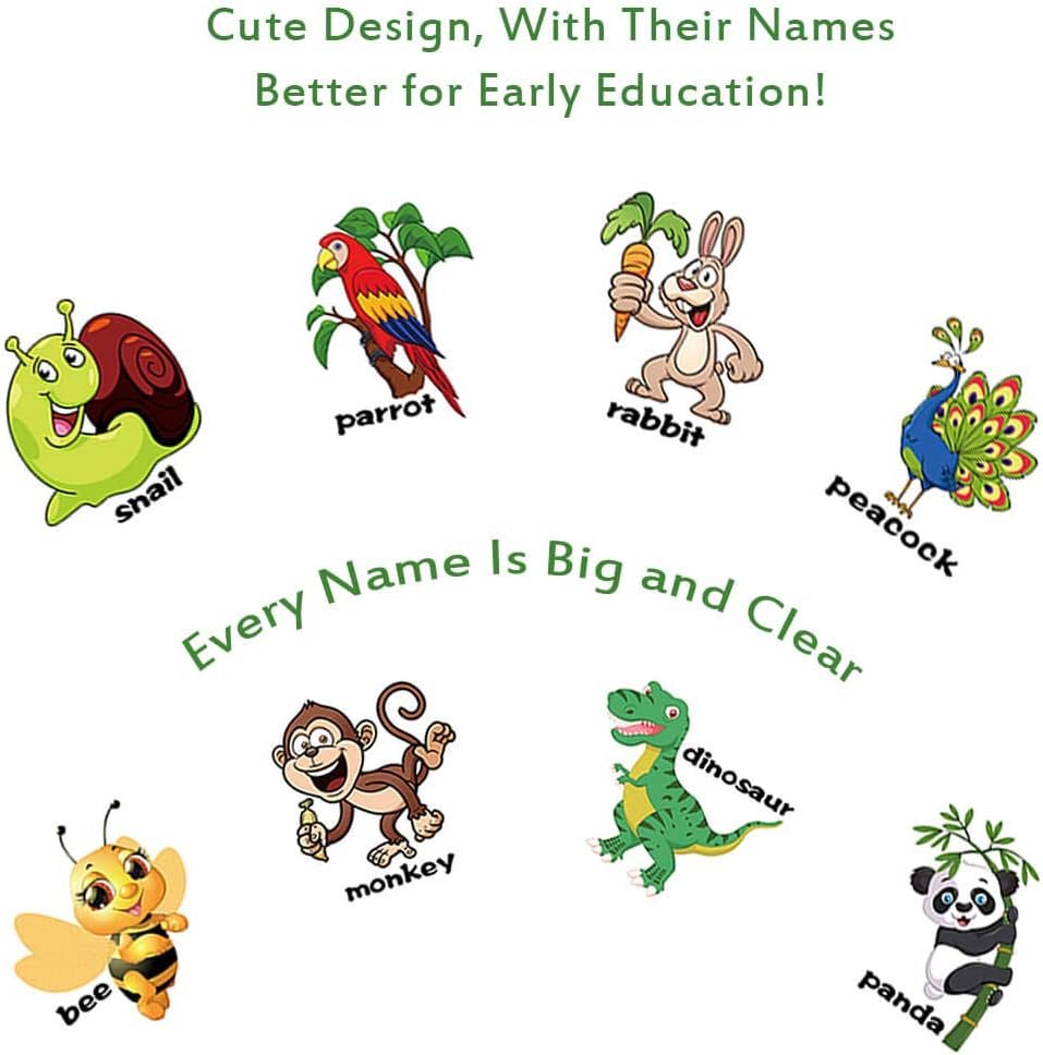 wholesale animal magnets letters refrigerator for kids toddlers 1-3, 32 fridge magnetic animal toys set with clear & big letters educational spelling early learning tool factory & supplier oem