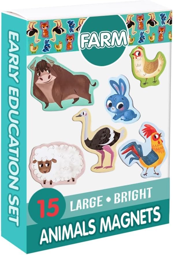 wholesale farm animal magnets -real large fridge magnets for toddlers- magnetic educational toys baby 3 year old baby learning magnets for kids- speech development toys - kid magnets for magnetic theatre factory & supplier oem