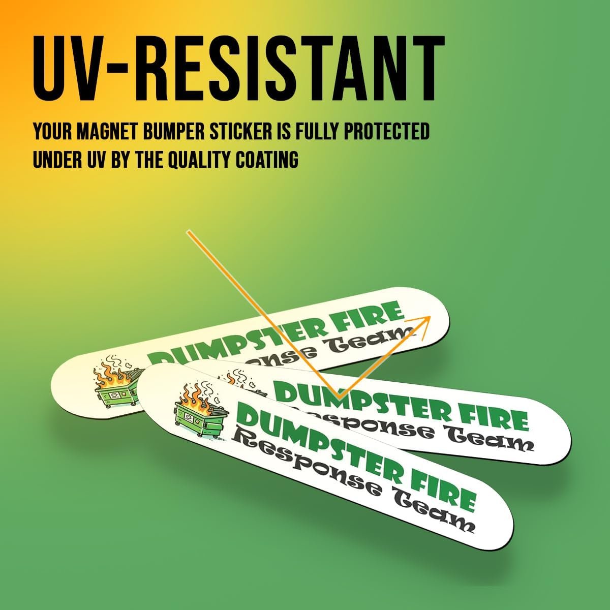 wholesale dumpster fire response team magnet – funny vinyl magnet for fridge, car, locker, and office decor – durable and waterproof, 5x1.5 inches factory & supplier oem