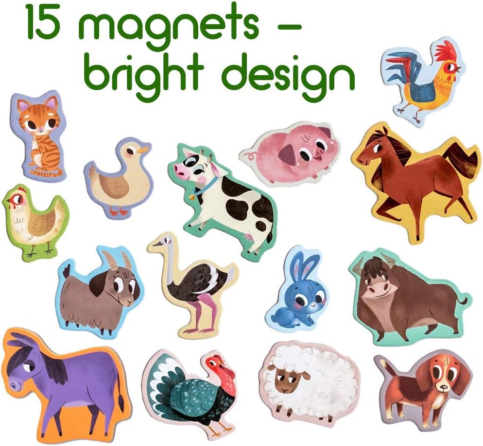 wholesale farm animal magnets -real large fridge magnets for toddlers- magnetic educational toys baby 3 year old baby learning magnets for kids- speech development toys - kid magnets for magnetic theatre factory & supplier oem
