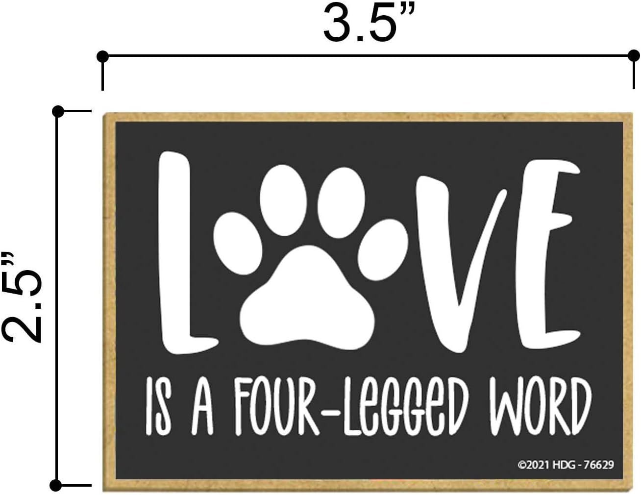 wholesale honey dew gifts, love is a four-legged word, fun dog magnets, pet lovers refrigerator magnets, funny magnet for fridge, 2.5 inch by 3.5 inch, 76629 factory & supplier oem