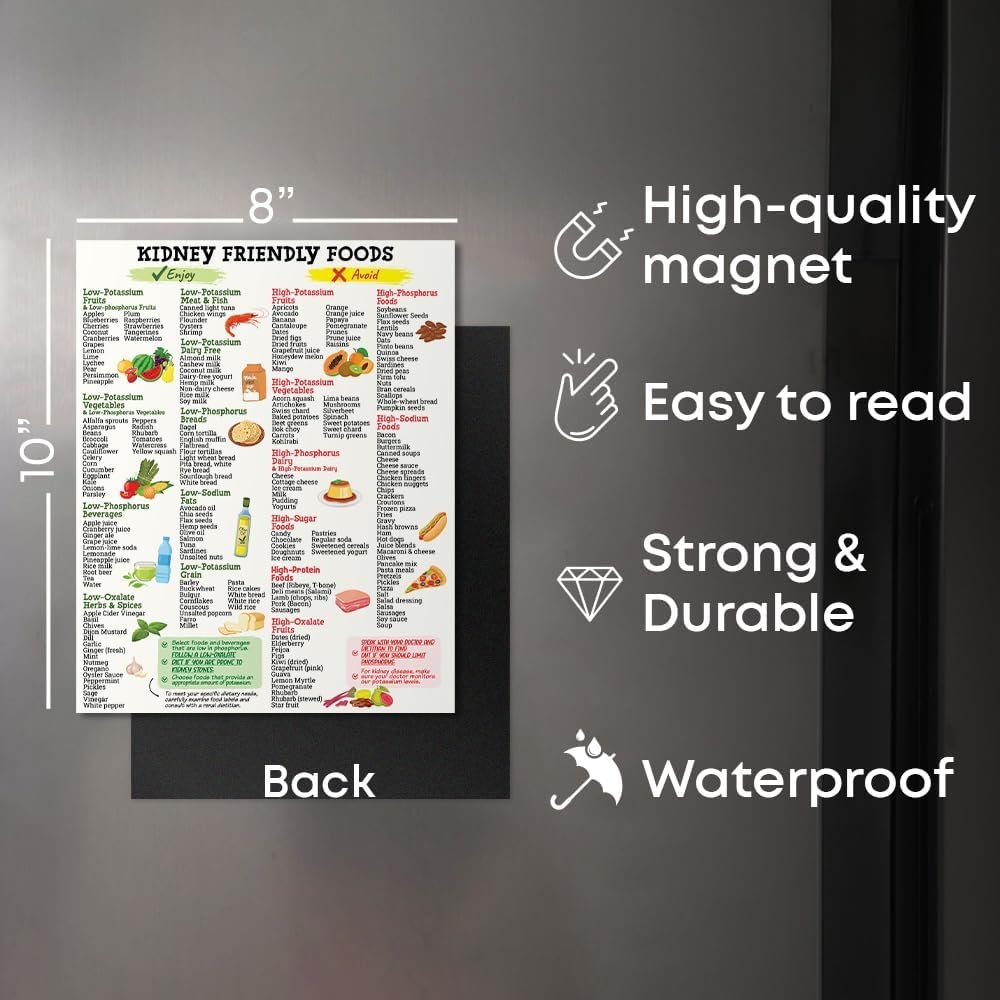 wholesale kidney friendly food list poster 8