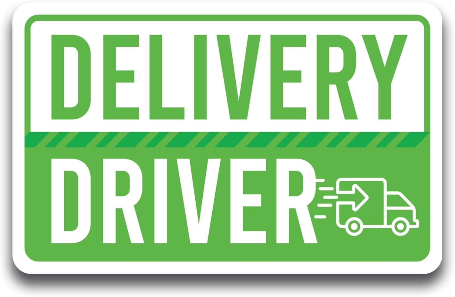 wholesale magnet me up green delivery driver frequent stops magnet decal, 5x8 inch, automotive magnet for car, truck, suv, vehicle safety sign for amazon flex delivery driver and food delivery, crafted in usa factory & supplier oem