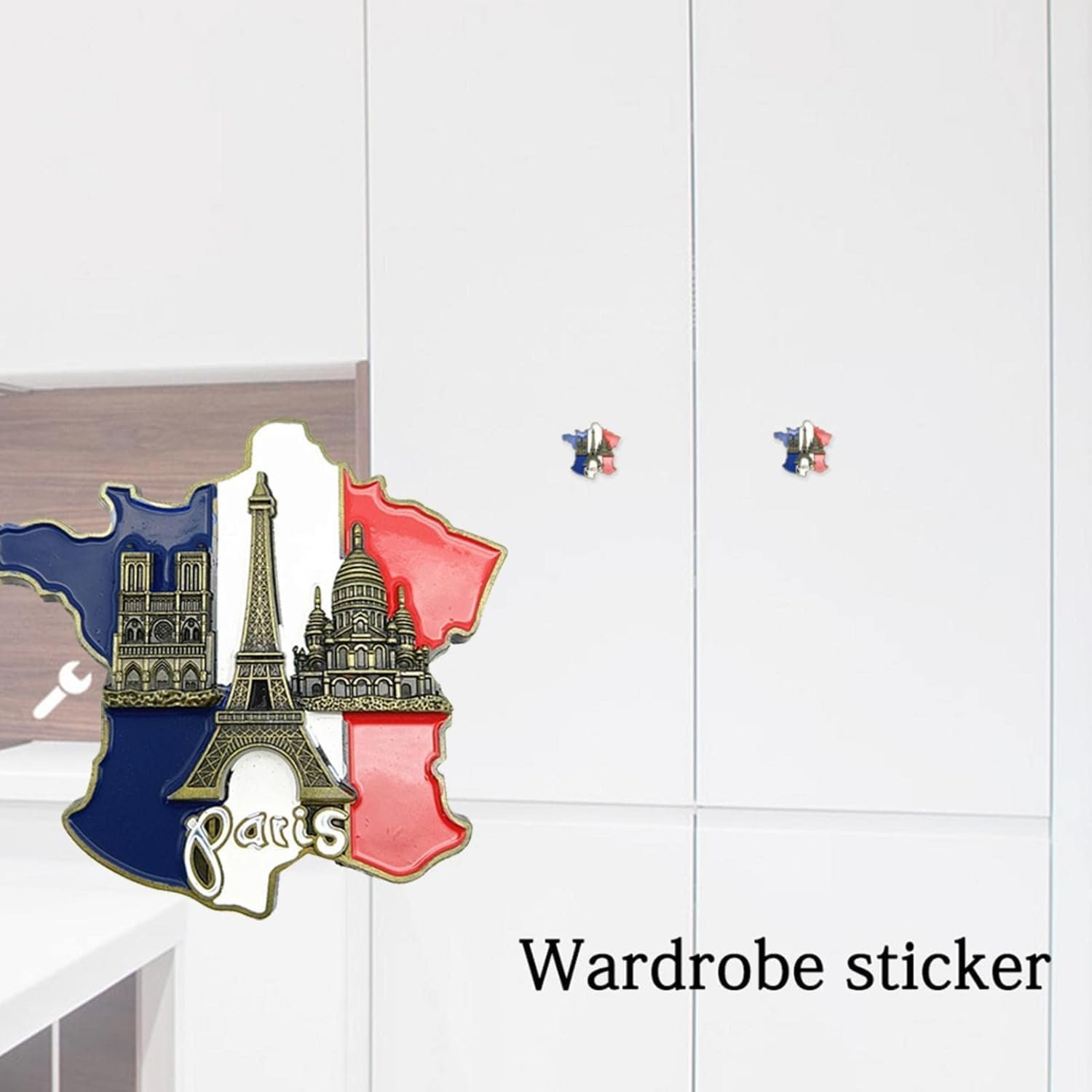 wholesale 1 pc multicolour france map refrigerator sticker-europe tourist souvenir,innovative 3d resin fridge magnet stickers, notre-dame cathedral de paris france eiiffel tower kitchen accessories factory & supplier oem
