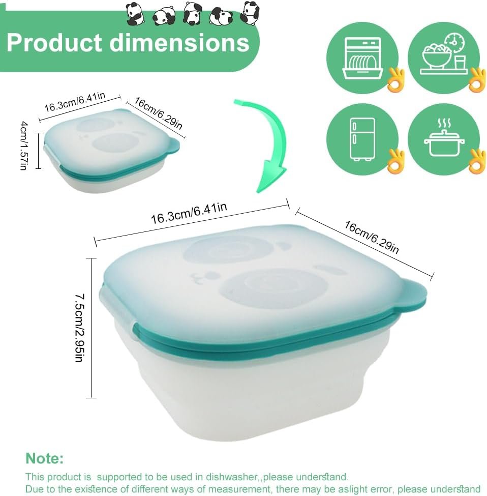 wholesale collapsible silicone magnetic food preservation container, refrigerator food preservation box, reusable 30 oz lucn box for camping travel and picnic factory & supplier oem