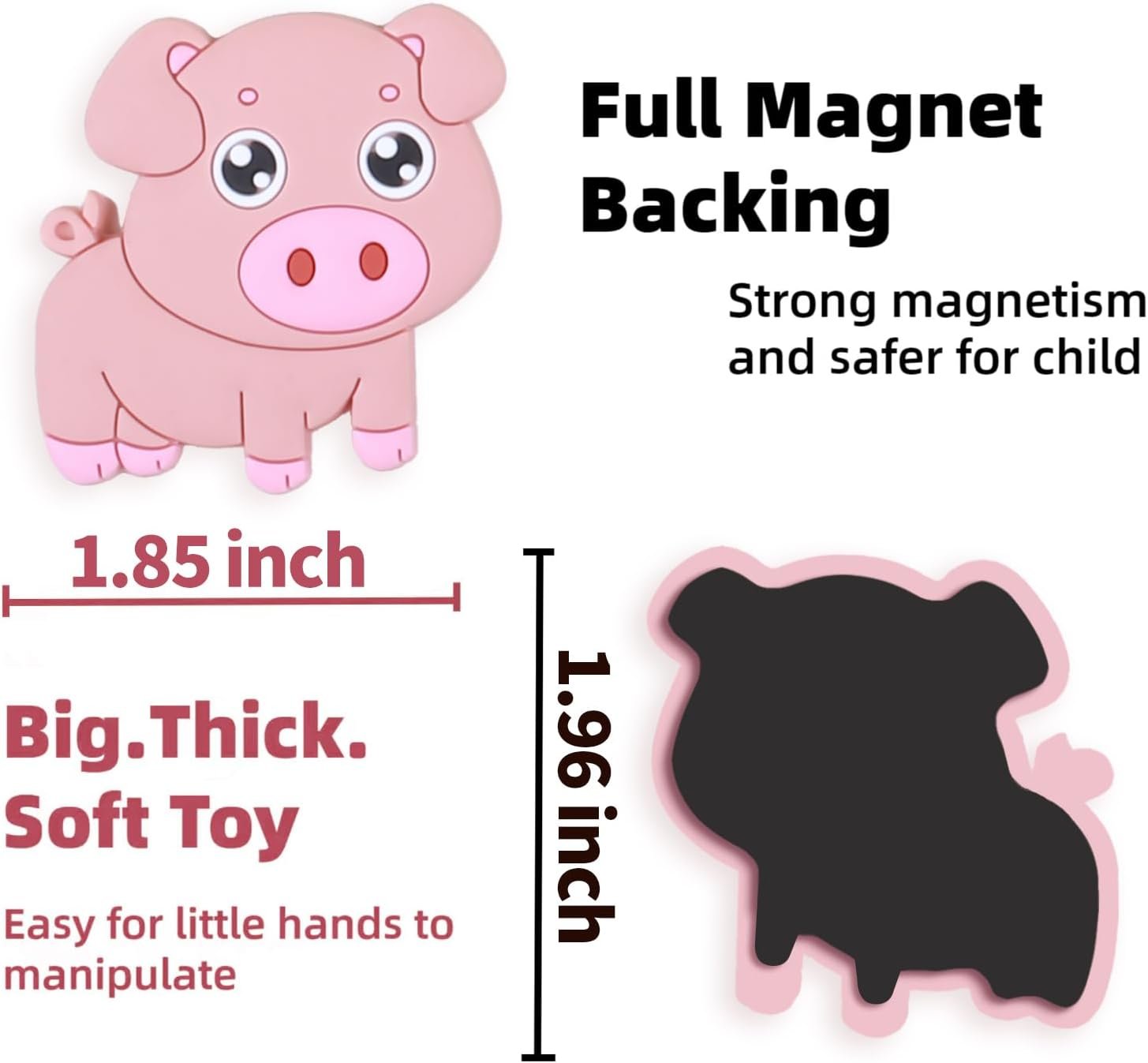 wholesale supineedo refrigerator magnets for kids, cute farm animals fridge magnet for toddlers 1-3 kids magnets for fridge baby educational gift, full back magnetic toddler magnets factory & supplier oem