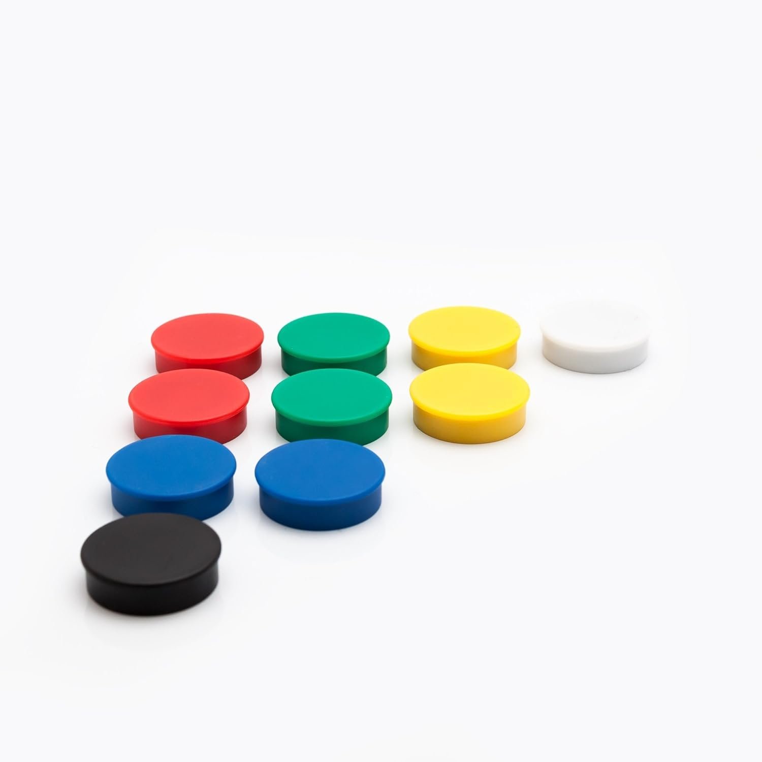 wholesale bullseye office 24 round assorted color fridge magnets, button shaped, small colorful magnetic discs for kitchen, cabinet or classroom, perfect whiteboard supplies for teachers (assorted color) factory & supplier oem