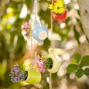 wholesale cute plant fridge magnets funny mini plant magnets for fridge, simulation ceramic flower vase 3d refrigerator magnet set 6 pack,decoration for kitchen,house,office,whiteboard factory & supplier oem