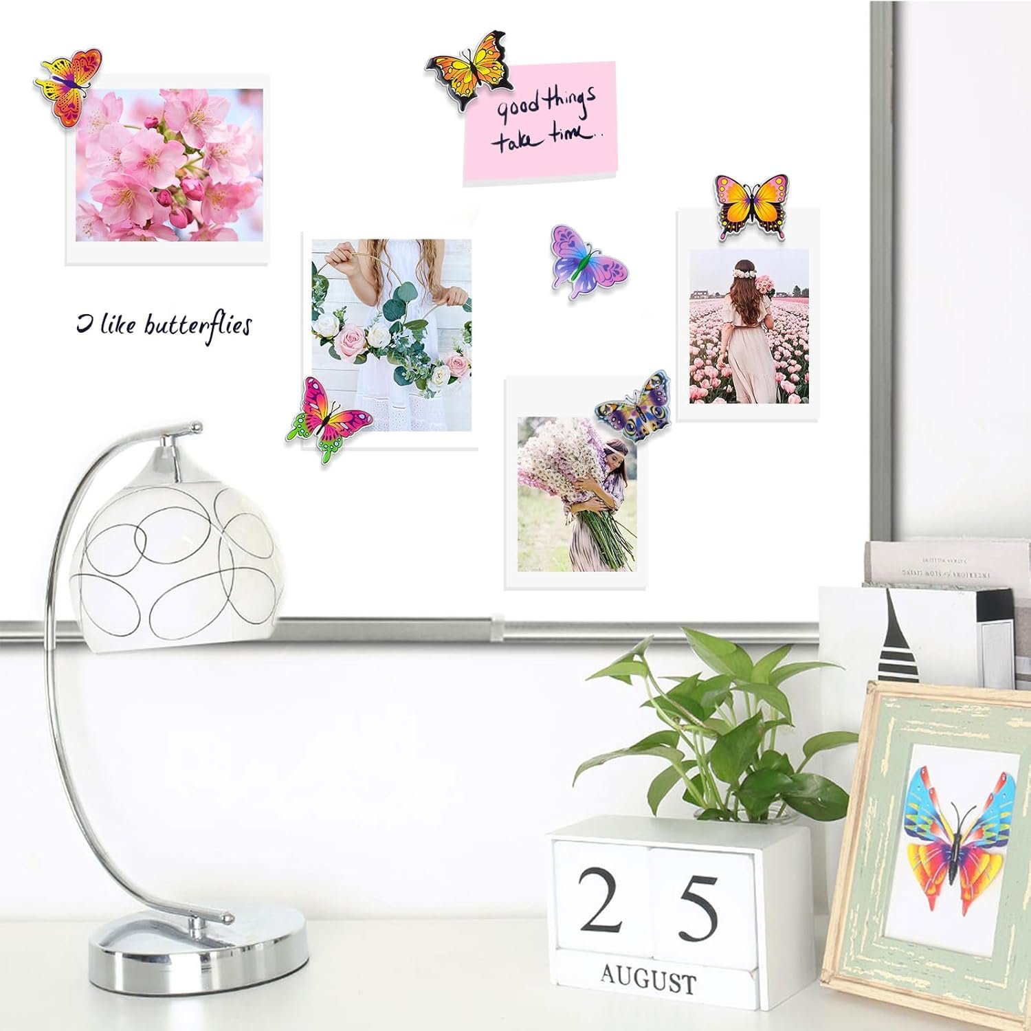 wholesale morcart butterfly magnets for fridge, cute animal magnets for refrigerator kitchen office classroom lockers teacher students whiteboards 6pcs factory & supplier oem