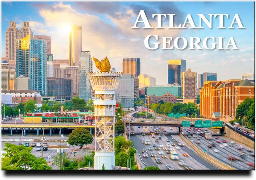 wholesale atlanta fridge magnet georgia travel souvenir atlanta olympic torch tower factory & supplier oem