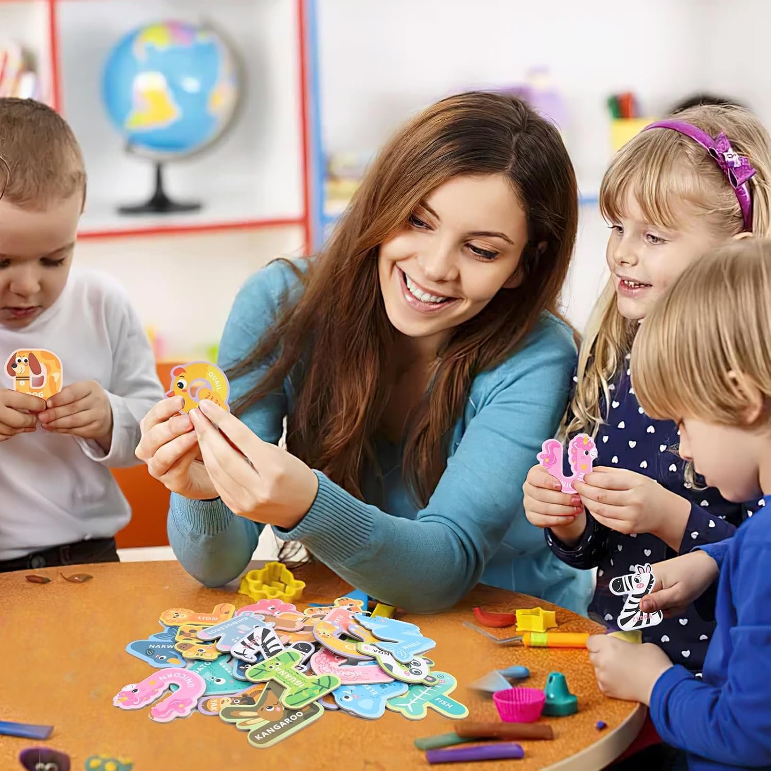 wholesale lovestown magnetic letters for toddlers, 26 large animal alphabet magnets, educational learning toys, fridge magnetic letters set factory & supplier oem