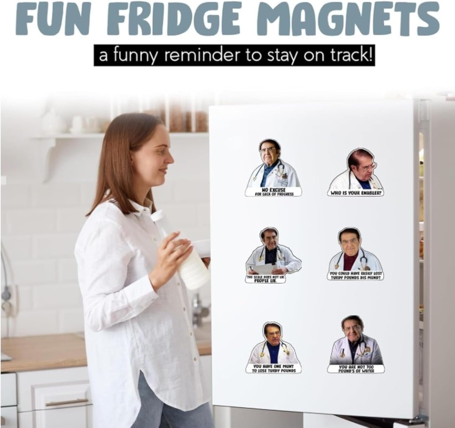 wholesale pack of 12, dr now magnets fridge, dr. nowzaradan fridge magnet - 3
