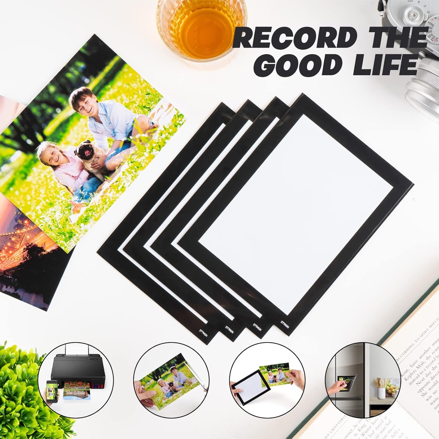 wholesale magnetic picture frames with black border(4