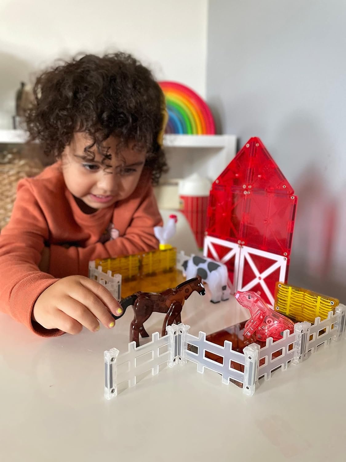 wholesale magna-tiles farm animals 25-piece magnetic construction set, the original magnetic building brand factory & supplier oem