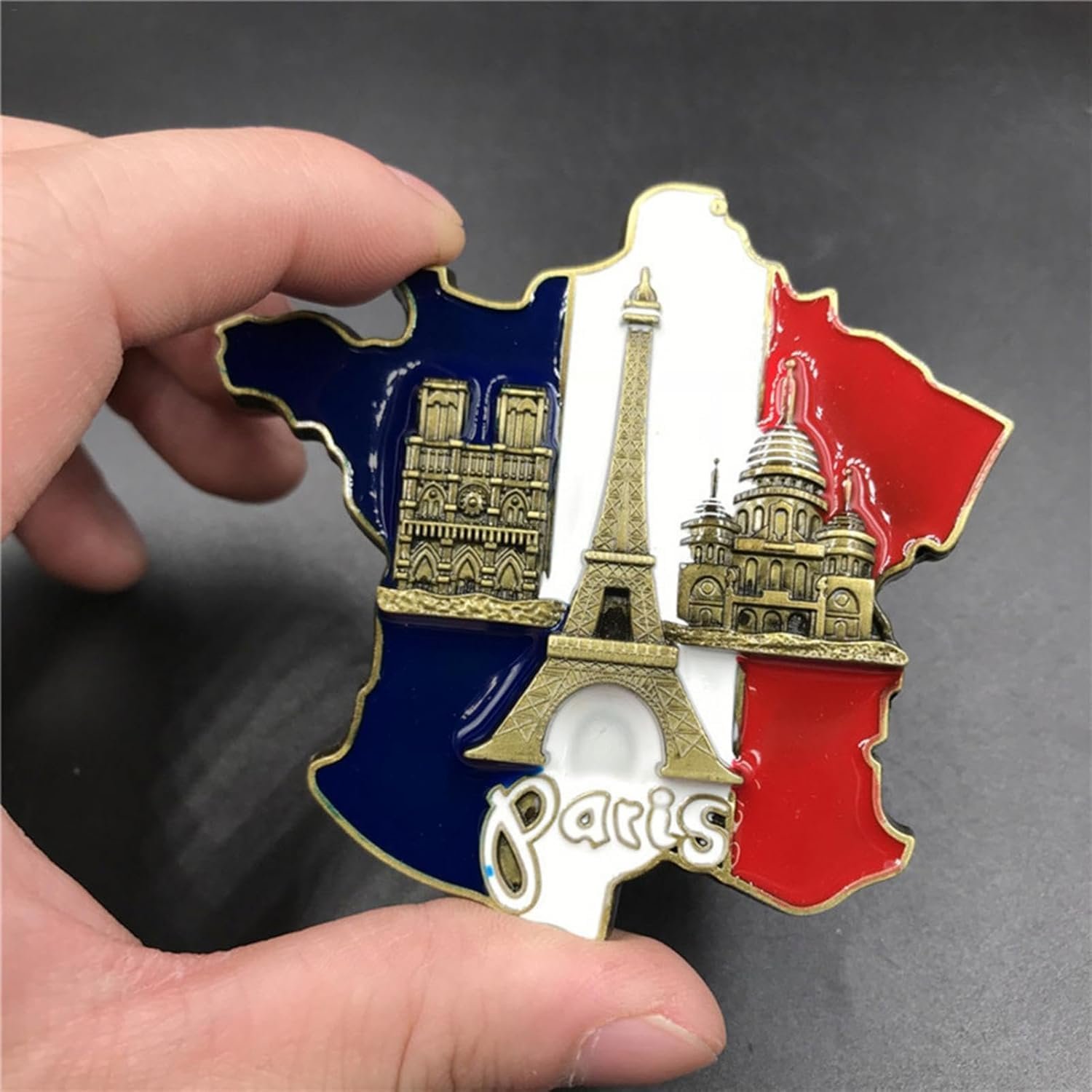 wholesale 1 pc multicolour france map refrigerator sticker-europe tourist souvenir,innovative 3d resin fridge magnet stickers, notre-dame cathedral de paris france eiiffel tower kitchen accessories factory & supplier oem