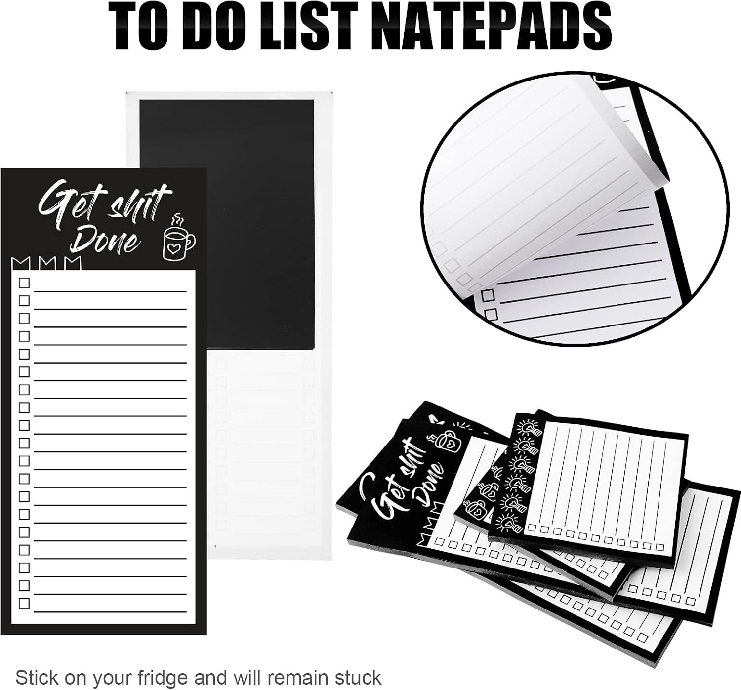 wholesale 4 pieces magnetic grocery list pads magnet to do list notepads magnetic refrigerator memo pad funny shopping reminders tear off grocery notepad, 2 sizes factory & supplier oem