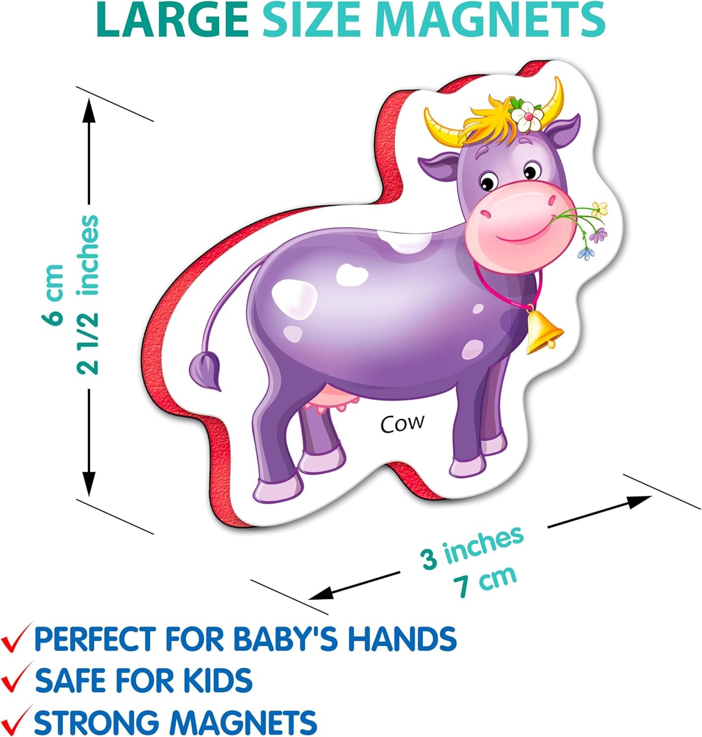 wholesale little world large set of 25 foam fridge magnets for toddlers 1-3 - refrigerator magnets for kids – baby magnets for refrigerator 1 year old - farm magnetic animals - animal magnets for toddlers 1-3 factory & supplier oem