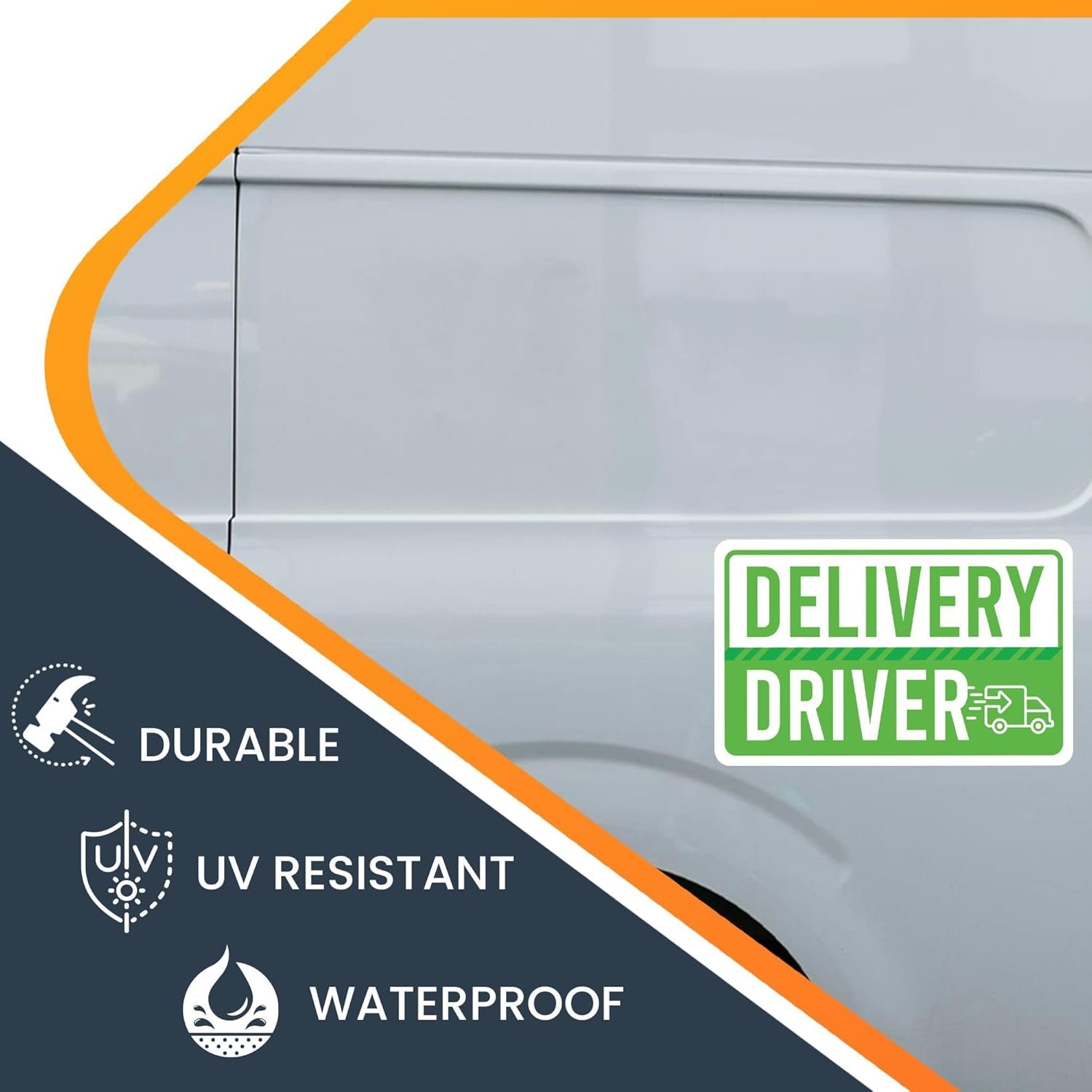 wholesale magnet me up green delivery driver frequent stops magnet decal, 5x8 inch, automotive magnet for car, truck, suv, vehicle safety sign for amazon flex delivery driver and food delivery, crafted in usa factory & supplier oem