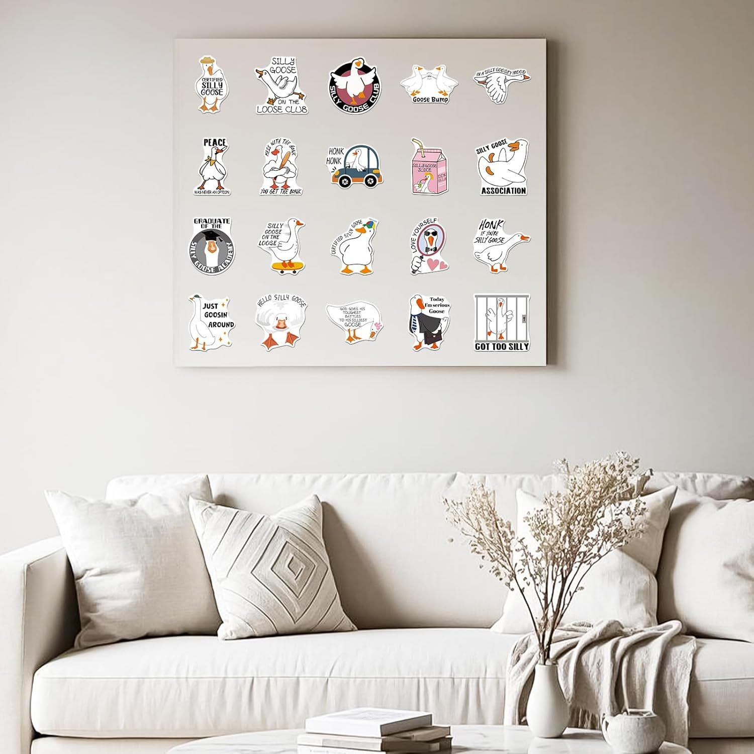 wholesale silly goose refrigerator magnets - 20 pcs funny locker fridge animal meme magnetic stickers cartoon cute magnet for gifts cruise door decorations car accessories kitchen office garage decor factory & supplier oem
