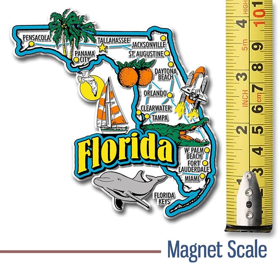 wholesale florida jumbo state magnet by classic magnets, 4