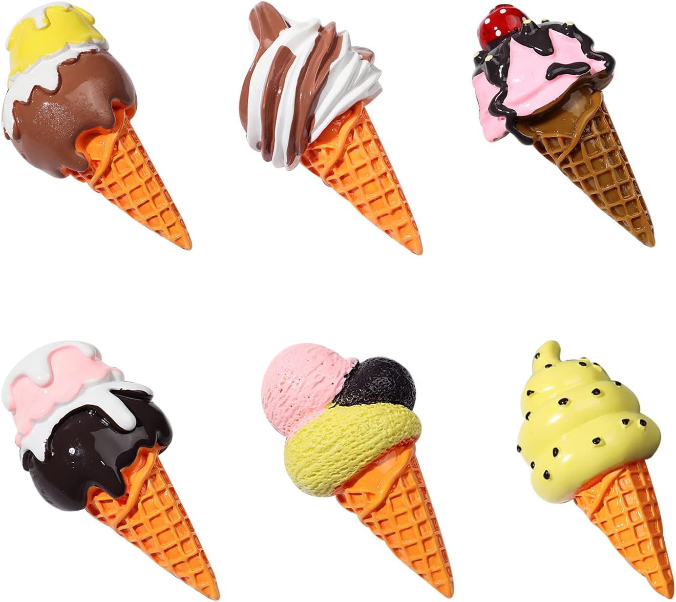 wholesale 12 pcs refrigerator magnet, magnetic sticker 3d resin ice cream refrigerator magnets decorative fridge magnets for kitchen home decoration office whiteboard factory & supplier oem