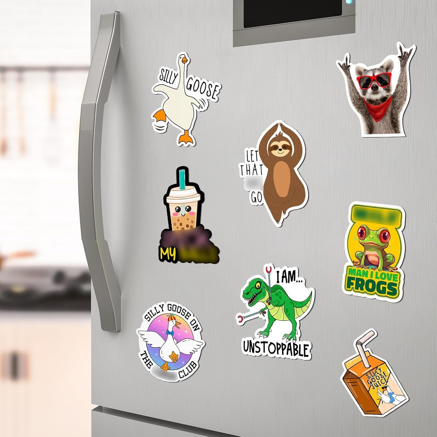 wholesale ceenna 20 pcs funny fridge magnets reusable cute animals and words fun anime refrigerator magnets for office work home car locker cabinet gifts decorations(stylish style) factory & supplier oem