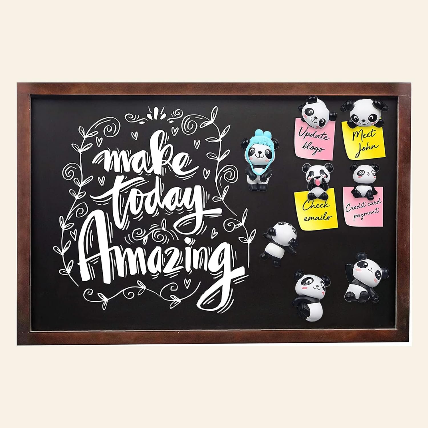 wholesale panda refrigerator magnets,8 pack decorative fridge magnets,3d animals resin strong cute decorations for home office whiteboard kitchen,kfblaiming magnetic funny board gifts for adults factory & supplier oem