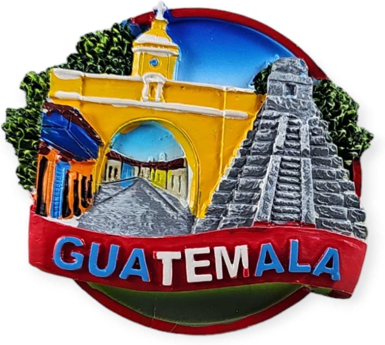 wholesale guatemala tikal fridge magnet - authentic souvenir and home decor - decorative fridge magnets refrigerator factory & supplier oem