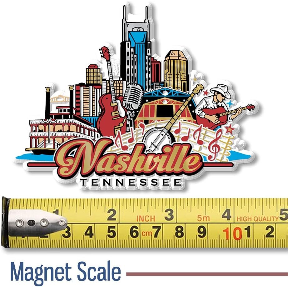 wholesale nashville city collage magnet by classic magnets, collectible souvenirs made in the usa, 4