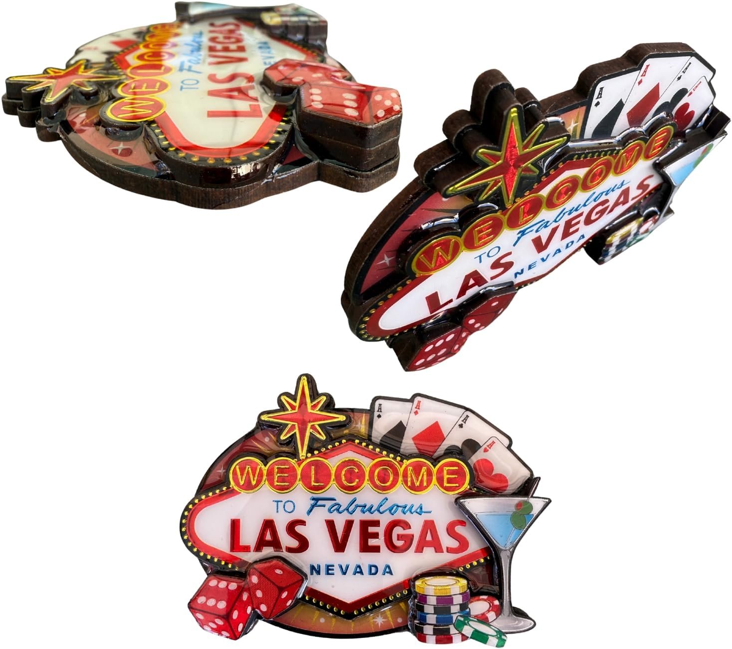 wholesale las vegas sign 3d magnet welcome to fabulous las vegas, cards, dice, poker chips, collectible souvenirs (las vegas sign - dice, cards, poker chips) factory & supplier oem