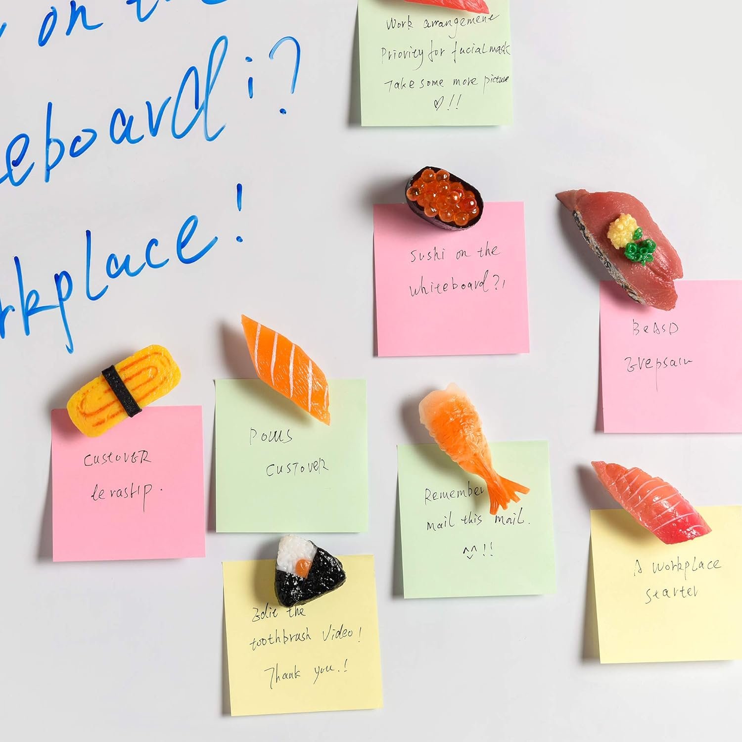 wholesale cute sushi fridge magnet japanese food fun magnets for refrigerator whiteboard, fake sushi food play toys for dollhouse cake kitchen decoration gifts(sushi 1) factory & supplier oem