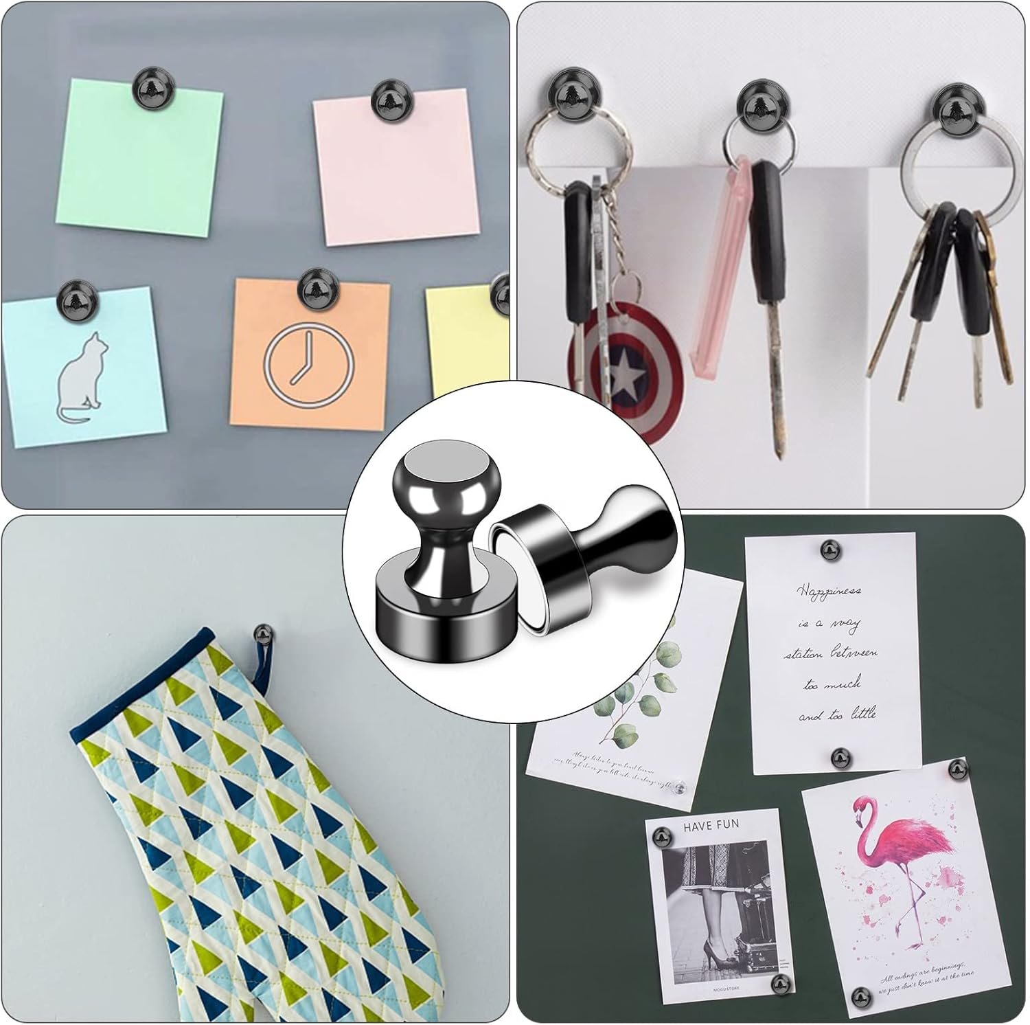 wholesale lovimag 60pcs black fridge magnets - strong neodymium magnets for whiteboard, refrigerator, office, classroom, locker, picture factory & supplier oem