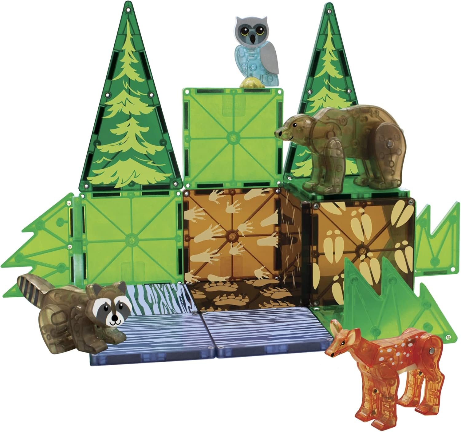 wholesale magna-tiles forest animals 25-piece magnetic construction set, the original magnetic building brand factory & supplier oem