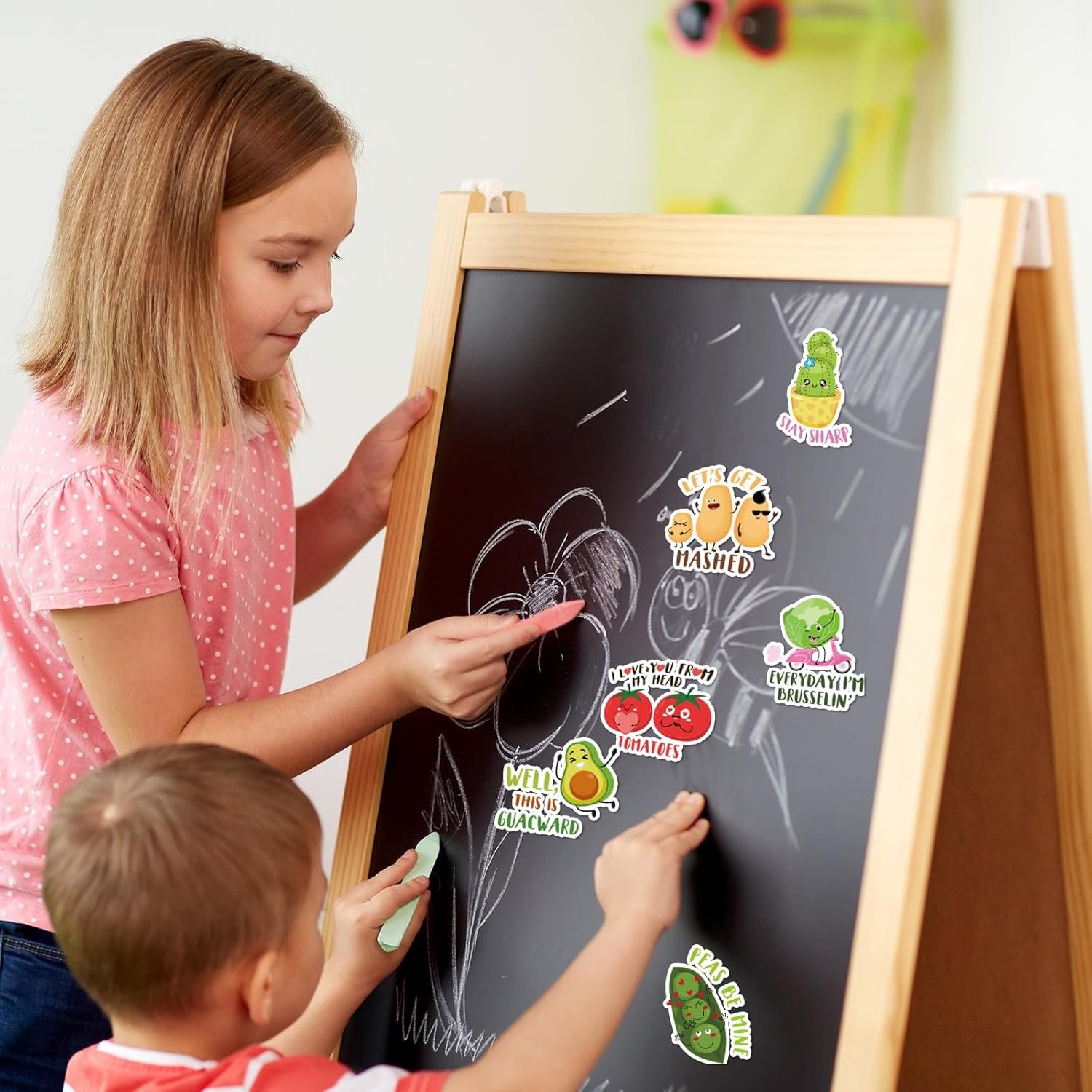 wholesale kanayu 32 pcs funny magnets for fridge puns gifts cute food magnets for refrigerator home office kitchen car decoration(veggie and fruit) factory & supplier oem