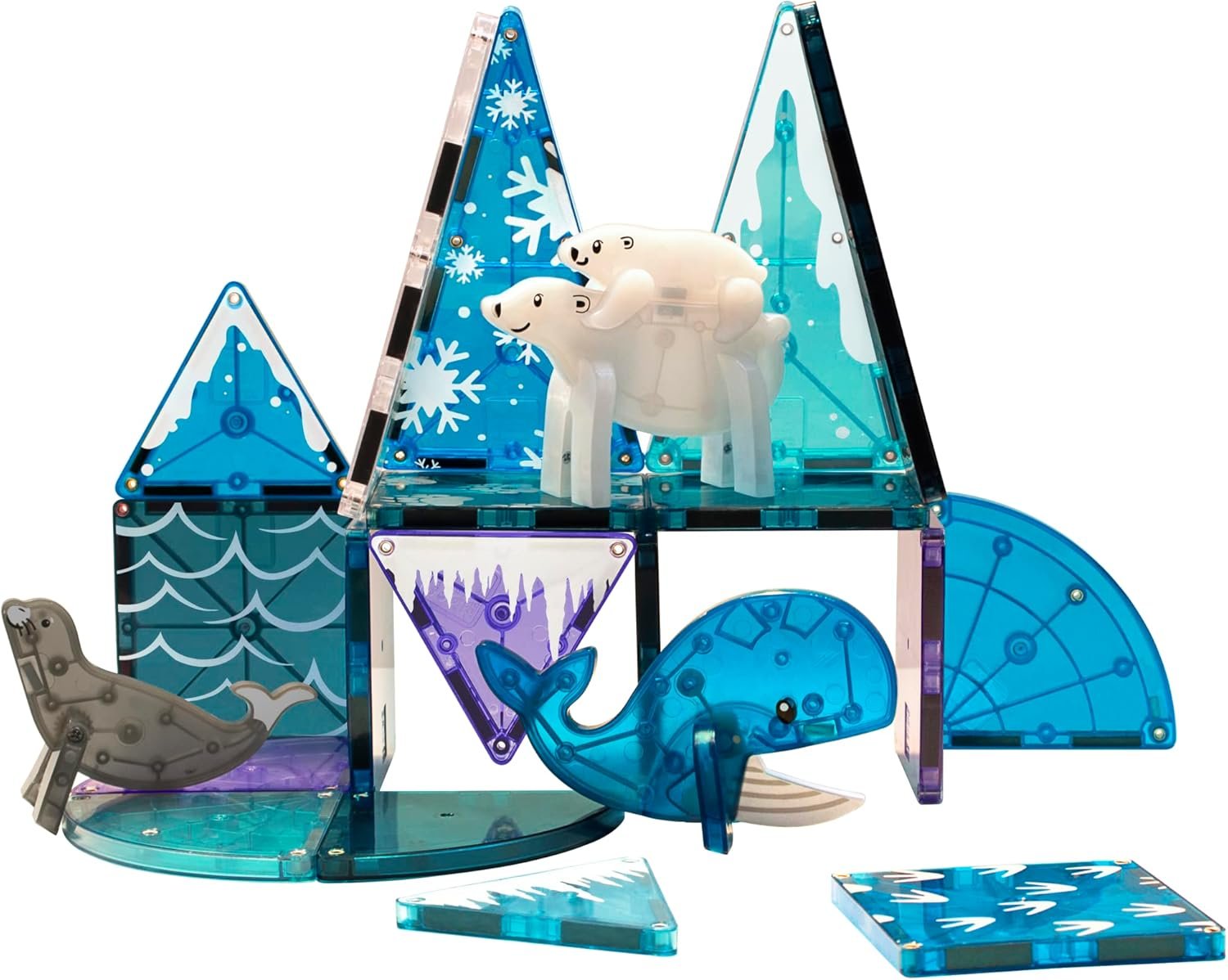 wholesale magna-tiles arctic animals 25-piece magnetic construction set, the original magnetic building brand factory & supplier oem
