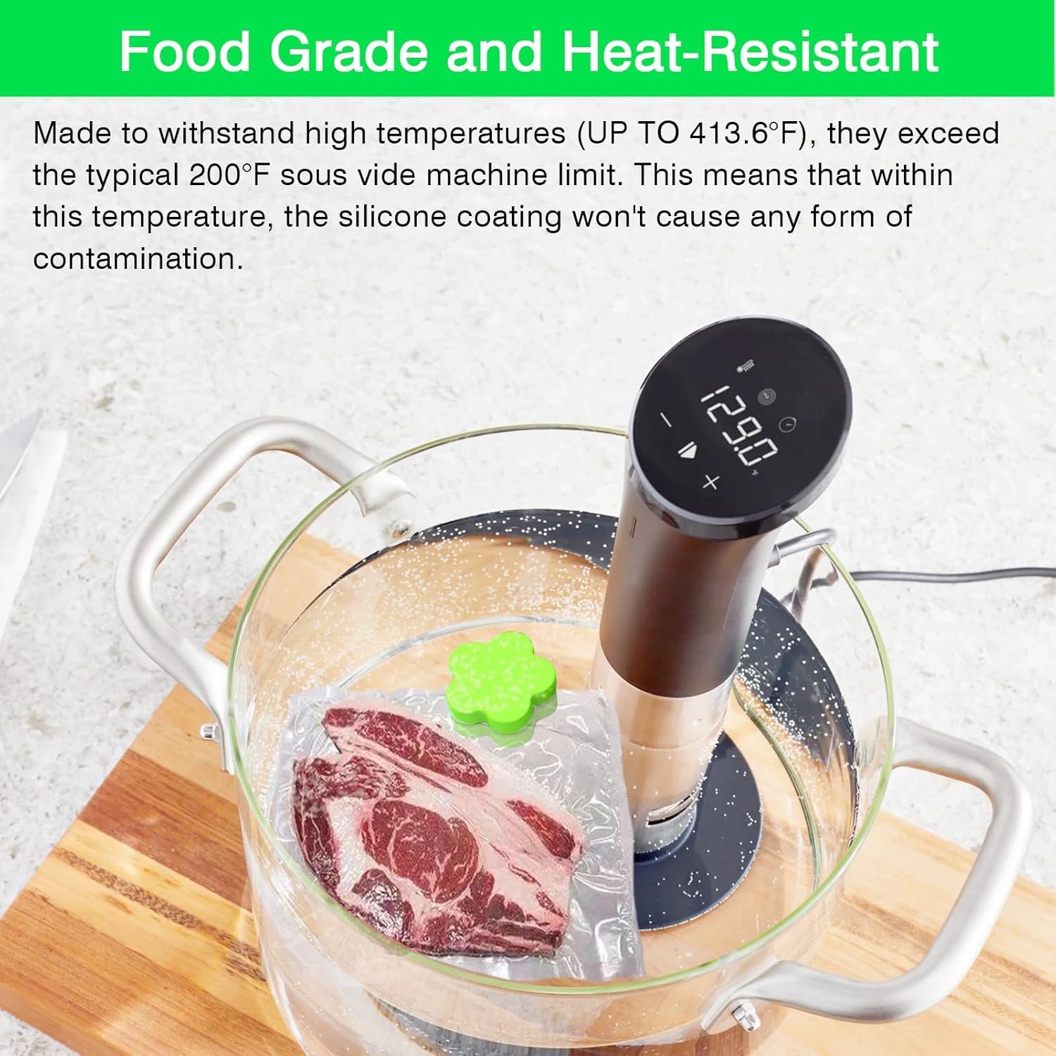 wholesale momoma sous vide magnets 12pcs (6 orange&6 green)–food-grade silicone coated weights, keep bags submerged, multi-use for cooking, display, home&office,magnetic weights works on all sous vide machines factory & supplier oem