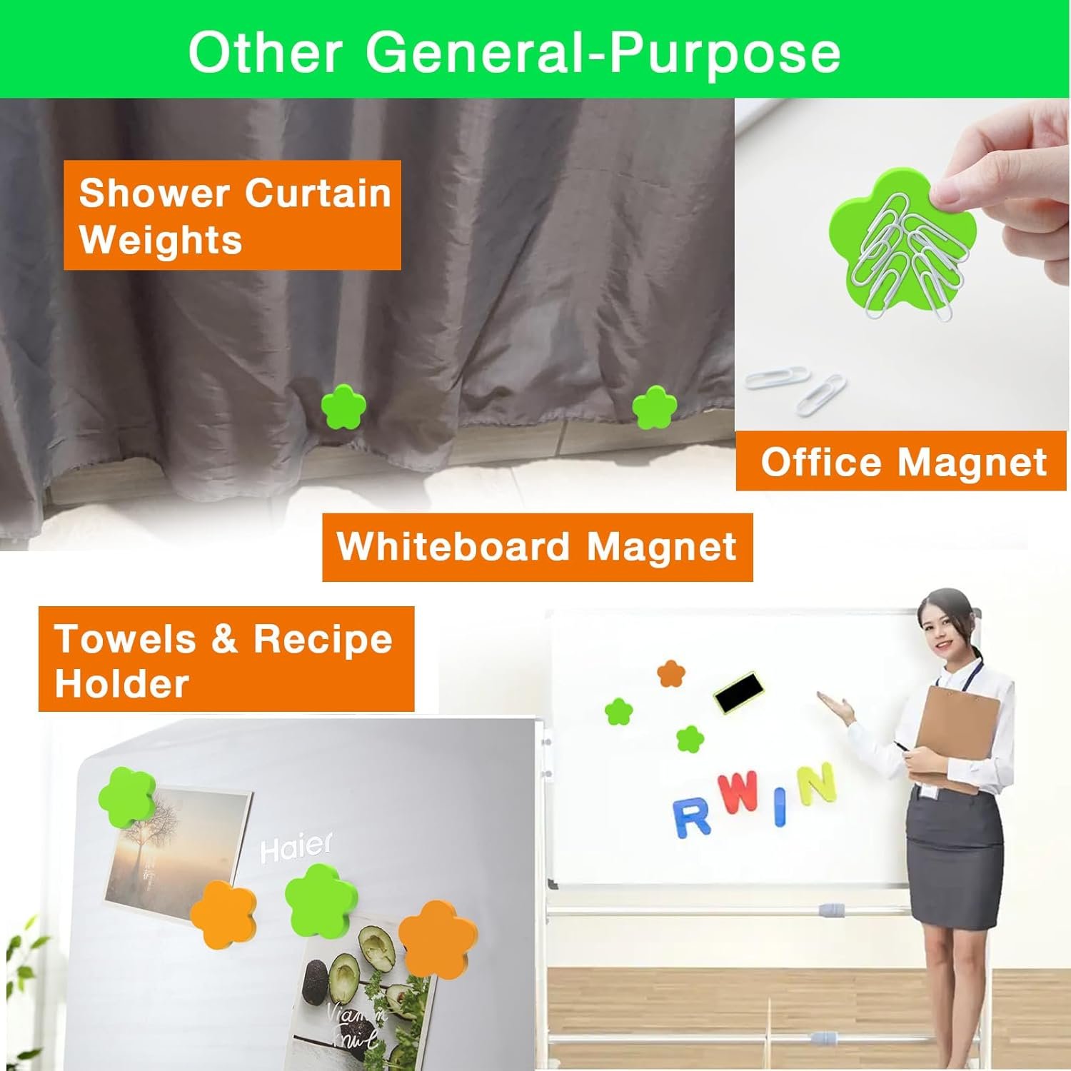 wholesale momoma sous vide magnets 12pcs (6 orange&6 green)–food-grade silicone coated weights, keep bags submerged, multi-use for cooking, display, home&office,magnetic weights works on all sous vide machines factory & supplier oem