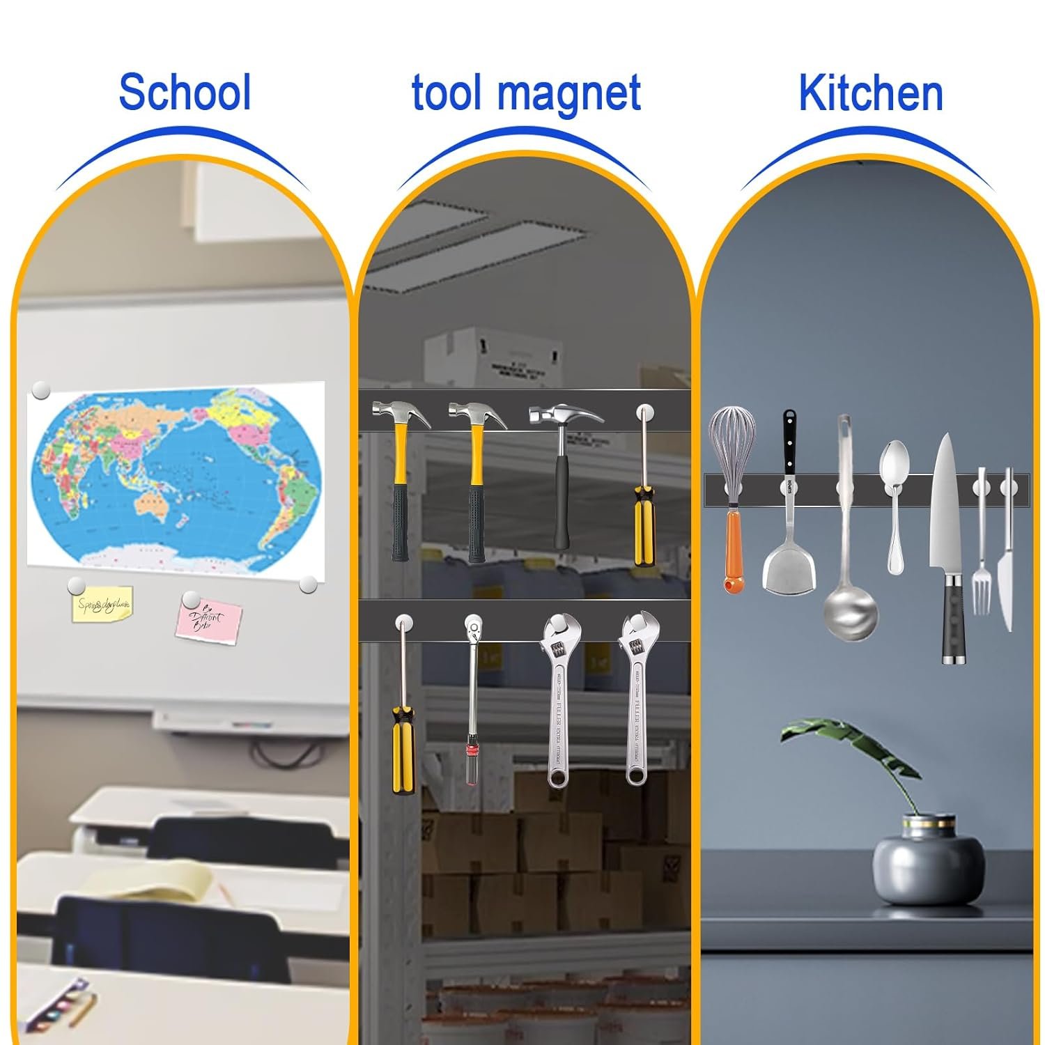 wholesale small magnets, 290 pack refrigerator magnets of 7 different sizes, mini magnets, disc magnets, small magnets for fridge, diy, whiteboard, billboard in home, kitchen, office, school factory & supplier oem