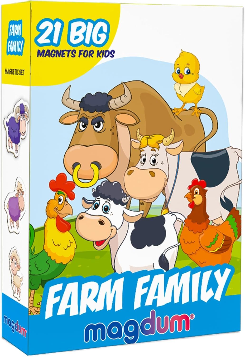 wholesale 21 fridge magnets for toddlers - farm family kids magnets for fridge - toddler magnets for refrigerator - magnetic animals - fridge magnets for kids - animal magnets - toddler fridge magnets factory & supplier oem