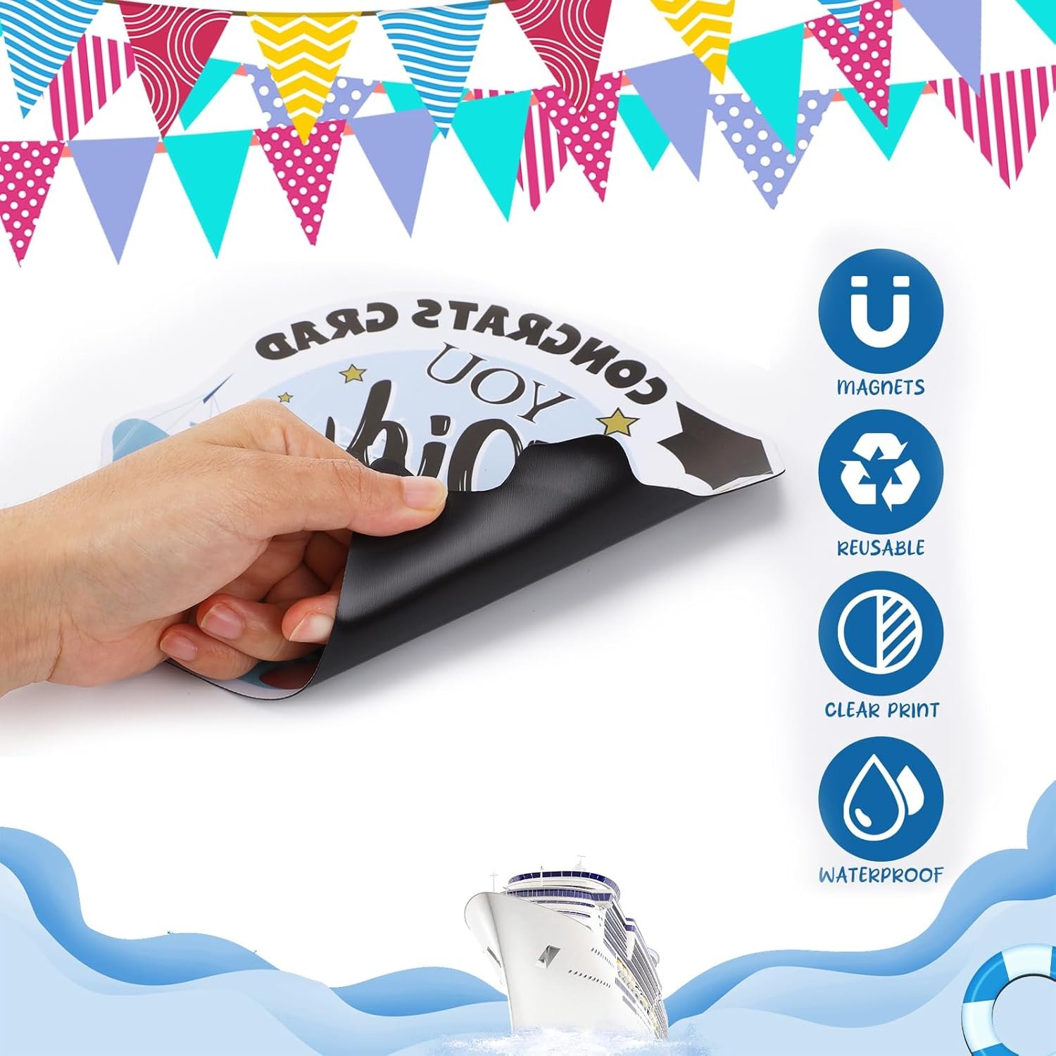 wholesale cruise door decorations magnetic - 9 pcs ship cabin magnets ducks towel animal decals stateroom accessories stickers magnet for party summer carnival supplies refrigerator locker car decor factory & supplier oem
