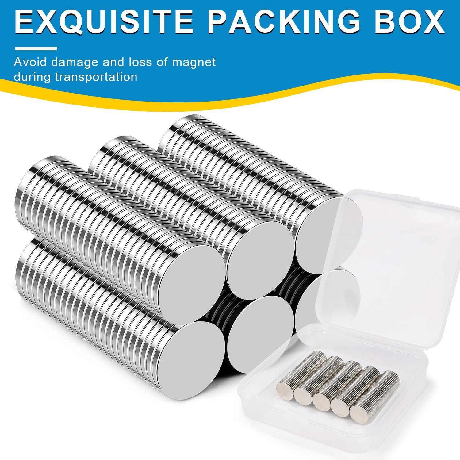 wholesale small magnets, 400 pack refrigerator magnets 10x1mm rare earth magnet neodymium magnet for crafts, whiteboard, kitchen cabinet factory & supplier oem