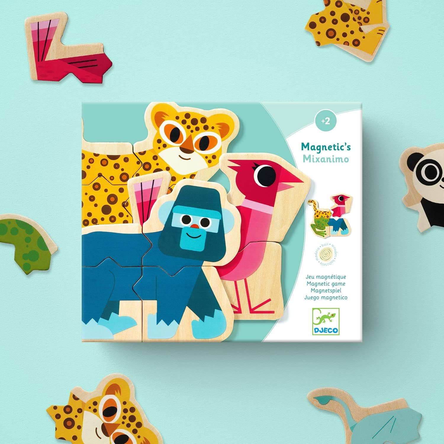 wholesale djeco mix & match animal magnets - silly creatures, endless fun for home, school or gifts - fun & creative for family & friends, educational wooden toys for preschool, kids 2+ factory & supplier oem